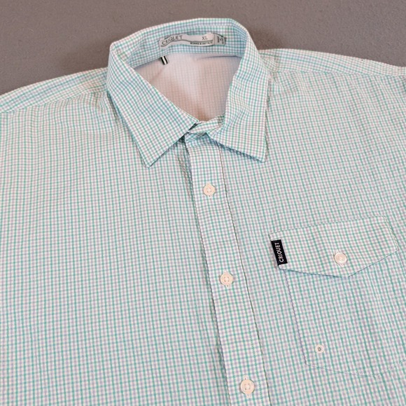 Criquet Other - Criquet Mens Short Sleeve Seersucker Button Down Shirt Size XL Fishing Vented